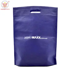 Promotion de l'usine Logo personnalisé imprimé découpé PP Non-Woven Sacs d'épicerie Poignée en toile pour les achats personnalisés - Product Image 1