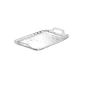 Plateau de service en métal fini cuivre fait à la main avec poignée décorative fantaisie Design original personnalisable par le fabricant - Product Image 1