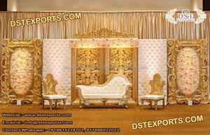 Décorations de mariage anglaises tendance, dernières nouveautés : Panneau mural à bougies en fibre, toile de fond de mariage arabe avec cadre à bougies en fibre, Australie - Product Image 3