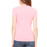 BELLA CANVAS kaus lengan pendek wanita, t-shirt lengan pendek TRI-BLEND santai 6413 gaya baru