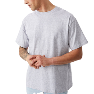 T-shirt col rond blanc uni, design personnalisé, 100% coton, pour garçons/hommes, à la demande ou sur commande - Product Image 1