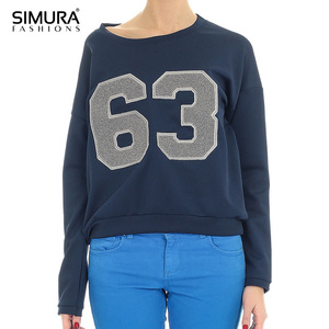 Sweat-shirt pour femme en coton et polyester, molleton bouclette, multicolore, personnalisable avec logo, dernier design, pour la vente en ligne - Product Image 2