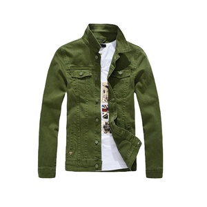 Veste en Jean Denim de coton Polyester pour hommes, personnalisée, stylée, Hip-Hop, décontracté - Product Image 1