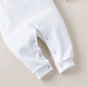 Barboteuse unisexe en coton pour bébé, à manches longues, body de bonne qualité, vente en gros, - Product Image 5