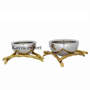 Cuenco Decorativo de Metal Pulido de Lujo para Nueces y Dátiles, Nuevo Diseño para Regalos Empresariales - Product Image 2