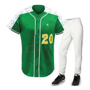 Tenue d'équipe personnalisée à col en V, nouveau style, vêtements de sport confortables pour joueurs de baseball, respirants, tailles plus grandes, chemises et shorts - Product Image 4