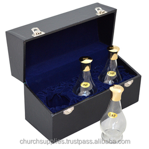Triple Glass Oil Stock Velas con latón duradero Modelo OS-1002 en una caja - Product Image 1