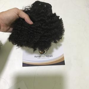 100% 10a afro crépus bouclés non transformés double dessiné cuticule aligné cru Vietnam humain vierge extension de cheveux - Product Image 1