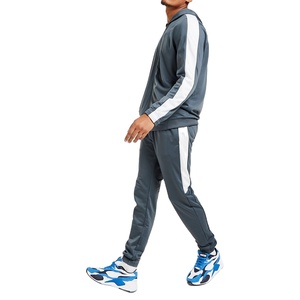 Wholesale Sportswear Stripped Tracksuits Zipper Hoodies With Matching Track Pants Custom Sweat Suits - Product Image 3