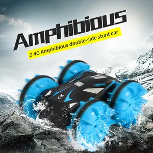 Festival Geschenk Amphibious Stunt Fernbedienung Wasserspiel zeug 4WD RC Drift Car mit Raupen gürtel