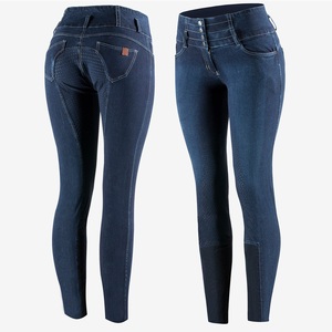 Joxar International - Pantalones de Montar de Mezclilla para Mujer con Asiento Completo de Silicona, Modelo JI-0403 - Product Image 5