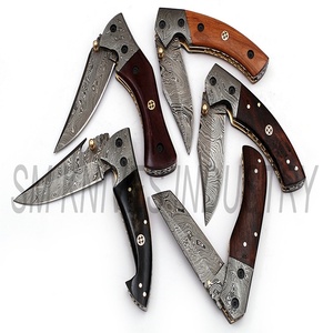 ที่กำหนดเองทำมือดามัสกัสพับ/มีดพกลายบิดใบมีดจำนวนมาก5ชิ้น (Smk1270) - Product Image 4