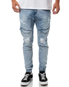 新设计最佳质量更多出口质量男裤长裤全长直筒休闲蓝色牛仔牛仔裤