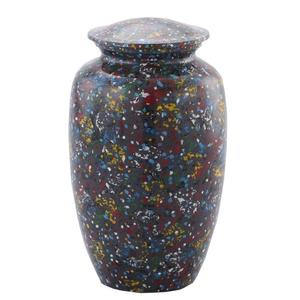 Urne en métal en aluminium aux couleurs de marbre antique Urne de crémation pour adultes de style américain/européen pour le stockage des cendres - Product Image 1