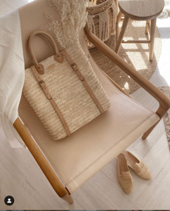 Cesta marroquí de paja personalizada - Product Image 1