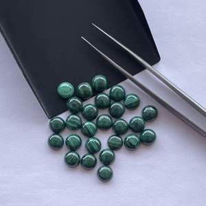 Cabujones planos redondos lisos de piedra de malaquita natural de 8mm mayoristas de piedras preciosas sueltas compre en línea ahora del fabricante Alibaba - Product Image 1