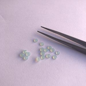 พลอยคาลซิโดนีธรรมชาติขนาด4มม. สำหรับการทำเครื่องประดับอัญมณีทรงกุหลาบตัดหลวม - Product Image 1