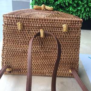 กระเป๋าเป้สะพายหลังหวายทอมือสำหรับฤดูร้อน,กระเป๋าหวายหวาย - Product Image 6