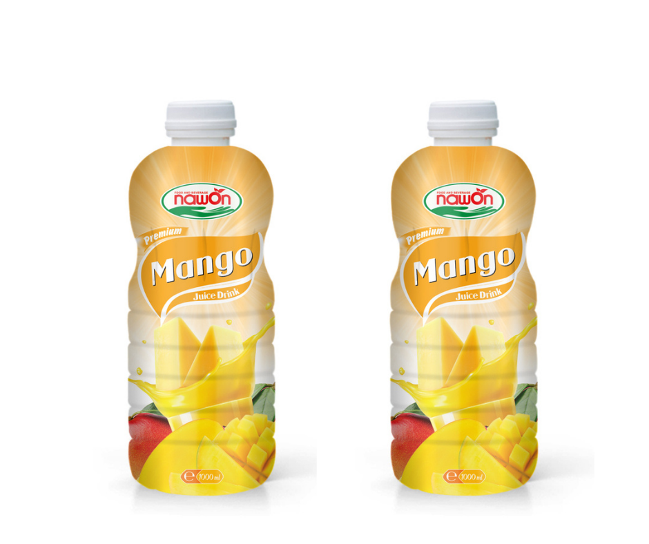Оптовая продажа NAWON 1000 мл реальные сока манго PP бутылка, бесплатный образец, сделано в Китае OEM ISO HACCP производитель напитков