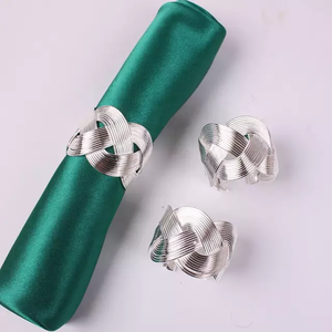 <b>Silver</b> <b>Napkin</b> Ring Round - Product Image 1