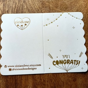 ดอกไม้แห้งบัตรอวยพรทำด้วยมือ - Product Image 5