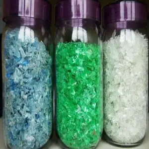 PET Bottle Scrap PET Flakes Recycled PET Resin Hot Washed 100 Clear White Transparent Green Blue Industrial Plastic ROHS Color