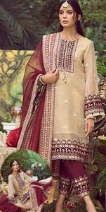 2021-2022 Diseñador moderno Traje étnico paquistaní Indio Recto Salwar Kameez Trajes AJM Trade House Colección de seda - Product Image 3