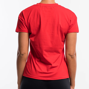 Camiseta ligera con Logo impreso para mujer, camiseta lisa básica para mujer - Product Image 4
