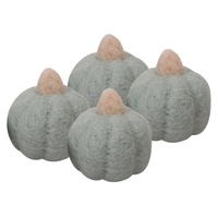 Calabaza de Fieltro de Lana 100% Nueva Zelanda, Hecha a Mano, Ecológica, Libre de Azo, Color Naranja, Tamaño Personalizado, Decoraciones de Halloween