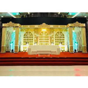 Elegant & Trending Wedding Stage Decoration Fusion Indian Wedding Grand Stage Inspiring Indian Wedding Reception Stage NY