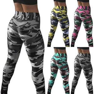 Mallas de entrenamiento de cintura alta, Leggings deportivos con bolsillos laterales, Control de barriga, para gimnasio - Product Image 1