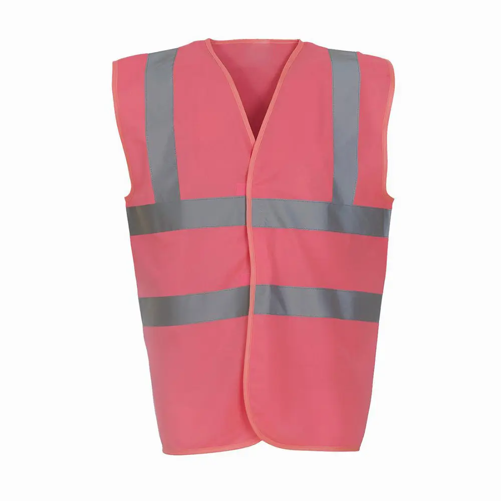 Gilet tattico ad alta visibilità da donna di colore rosa Hi Viz gilet di sicurezza riflettente gilet di sicurezza ad alta visibilità
