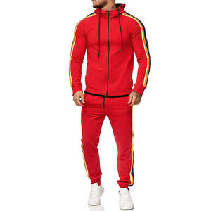 Sweat à capuche zippé personnalisé et pantalon Ensemble de survêtement pour hommes Jogger de sport Jogging Active Bottoms - Product Image 3