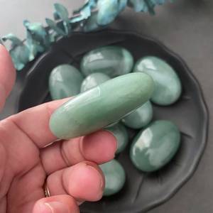 Piedra Natural de Cristal Verde de Aventurina, Piedra de Palma de Ágata Pulida para Curación de Reiki y Feng Shui, Nuevo Recuerdo de Piedras Preciosas - Product Image 4