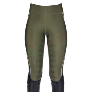 Leggings de equitación personalizados con agarre completo para mujer, unisex, antideslizantes, de secado rápido, transpirables, tallas grandes, al por mayor - Product Image 4