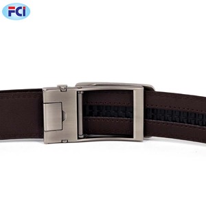 Men's Leather Belts Brown Cowhide High Quality Business <b>Ratchet</b> Belt Metal Automatic Buckle Waist <b>Strap</b> Male Formal Style Belt - Product Image 6