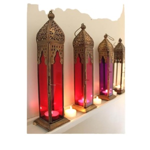 Decorative Metal <b>Camping</b> Candle Holder Moroccan Lantern Wholesale - Product Image 1