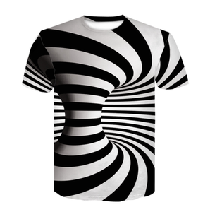 T-Shirt à manches courtes et col rond pour hommes, vêtement décontracté, imprimé 3D, motif coloré, trois dimensions, nouvelle mode été 2022 - Product Image 5