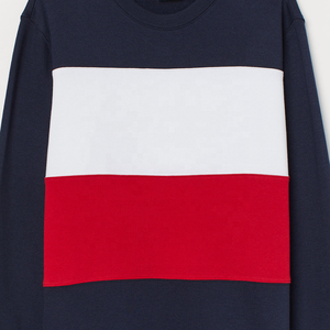 Haute qualité Cusomt fait hommes pull couleur bloc sweats à capuche et sweats hommes à capuche sweat cordon coréen - Product Image 5