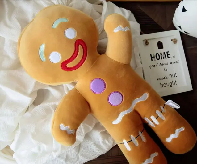 Custom Gingerbread Man Plush ของเล่น/Appease บิสกิต Man หมอนของเล่น/2020คริสต์มาสตุ๊กตา Gingerbread ตุ๊กตาของเล่นเป็นของขวัญ