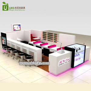 Kiosque <span class=keywords><strong>de</strong></span> Salon <span class=keywords><strong>de</strong></span> <span class=keywords><strong>manucure</strong></span>, mobilier <span class=keywords><strong>de</strong></span> détail moderne, taille et couleur à personnaliser, modèle 2020 - Product Image 2