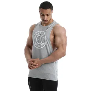 Design Your Own Cotton Plain Bodybuilding Custom Fitness Stringer Gym Sport Tank Top Men's Workout Sleeveless Muscle Shirt