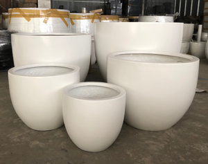 ชุดปลูกต้นไม้ Chau Viet Pottery รุ่น CV-LW-101 สไตล์โมเดิร์น ทำจากไฟเบอร์กลาส สำหรับใช้ในบ้านและสวน ใช้ได้ทุกฤดู ส่งออกจากเวียดนาม - Product Image 5