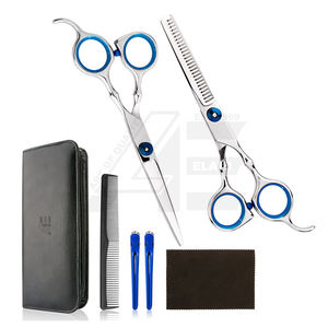 Kit de Coiffure Professionnel à Domicile de Qualité Supérieure 2026 – Ciseaux de Coiffure et Ciseaux à Effiler pour Salon et Domicile avec Peigne et Étui - Product Image 1