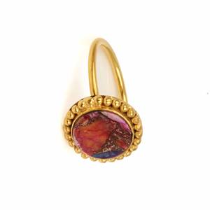 แหวนทองแดงเทอร์ควอยซ์นิรันดร์อัญมณีธรรมชาติ925ชุบทองแหวนดีไซเนอร์สำหรับงานแต่งงานของขวัญเครื่องประดับสำหรับผู้หญิง - Product Image 4