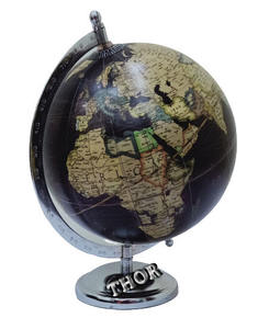 Nautical Table Globe Office Table/Globes World Map Globe/ Silver <b>Polished</b> Steel Base Table Globe Home Decor - Product Image 4