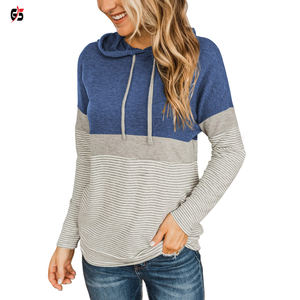 เสื้อมีฮู้ดแบบสวมหัวสำหรับผู้หญิงผ้าฟลีซผ้าฝ้ายพิมพ์โลโก้ได้ตามต้องการเสื้อผ้าแฟชั่นกลางแจ้งลำลองแขนยาว - Product Image 4