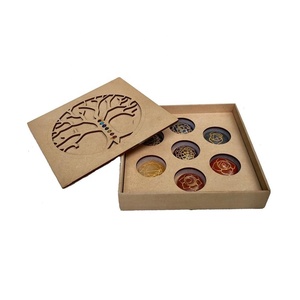 <span class=keywords><strong>Chakra</strong></span> Gift Box Set 7 <span class=keywords><strong>Chakra</strong></span> Tinh Thể Thiết Lập Với Khắc Cây Của Cuộc Sống Hộp Gỗ - Product Image 1