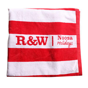 Toallas de piscina de baño promocionales Jacquard teñidas con hilo de algodón 100% de alta calidad al mejor precio Toallas de baño de golf de la India - Product Image 5