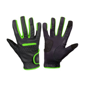 Gants d'équitation ultra performants en cuir pour l'hiver Mélange de microfibres Gants de sécurité pour les courses équestres OEM - Product Image 3